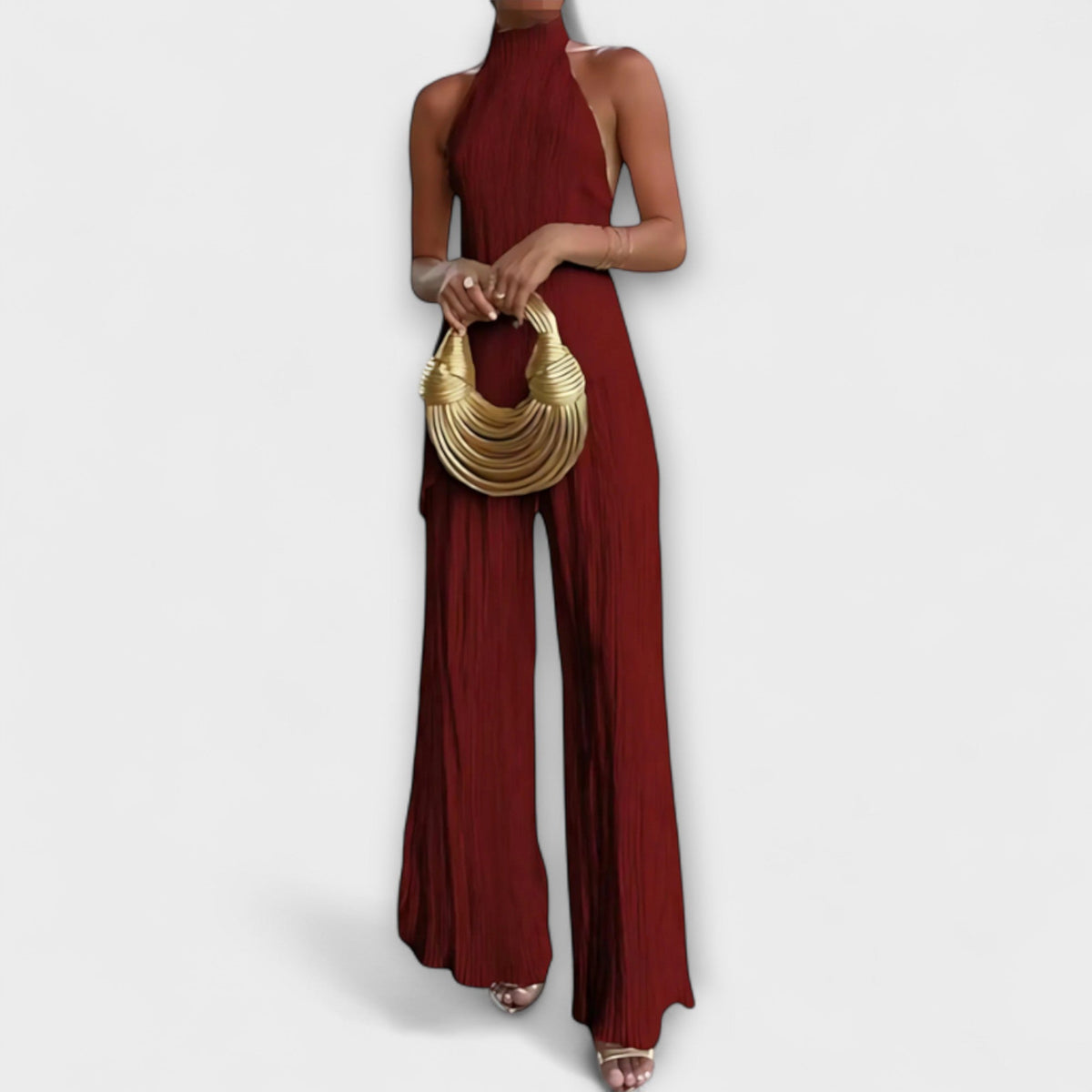 Pilarica - Elegantes plissiertes asymmetrisches Set