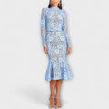 Freya - Elegantes Midi-Kleid aus floraler Spitze