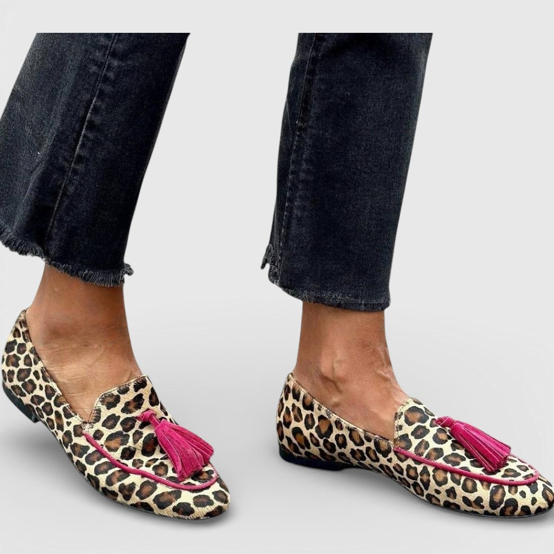 Loafer Damen Leopardenmuster Quastendetail – Avalon