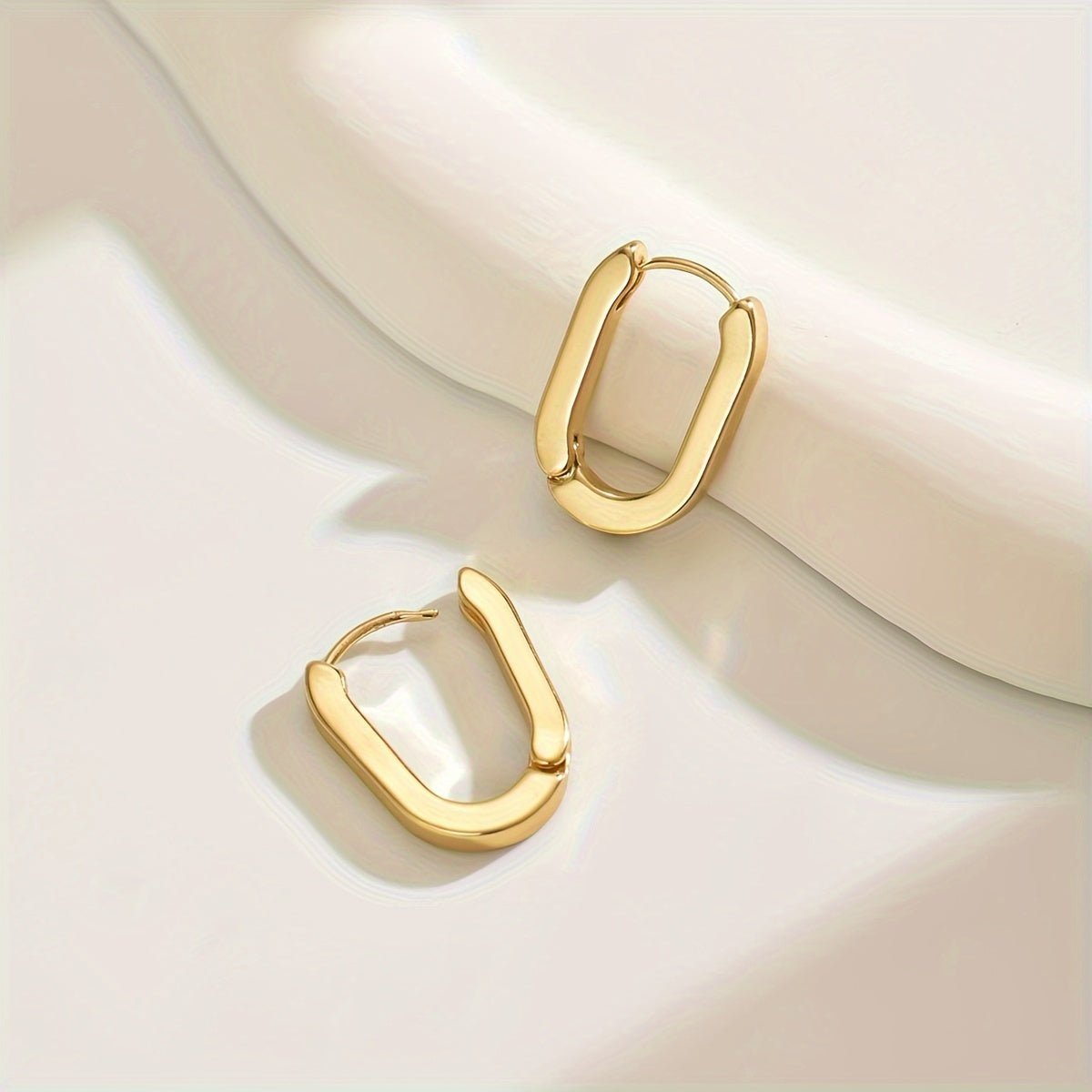 Creolen Damen Geometrisches Design Gold Silber Elegant