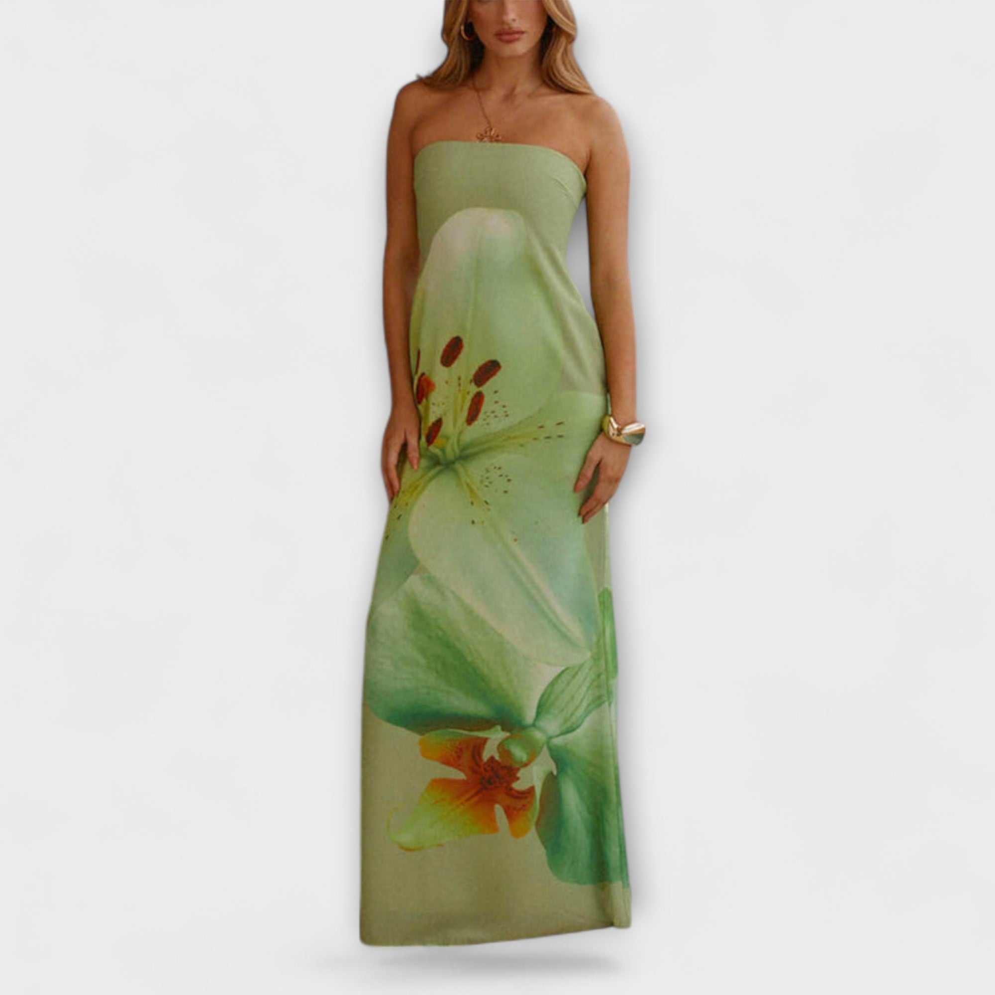 Zephyra - Schickes Off-Shoulder Maxikleid