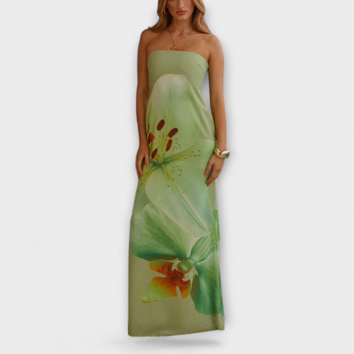 Zephyra - Schickes Off-Shoulder Maxikleid
