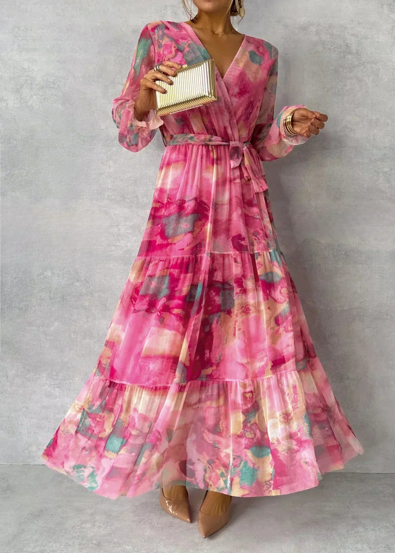 Luísa - Blumenkleid zum Wickeln
