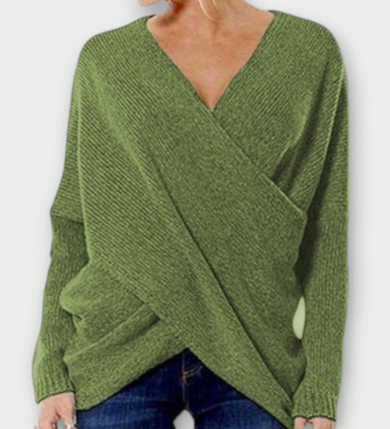 Heidi - Gekreuzter Pullover