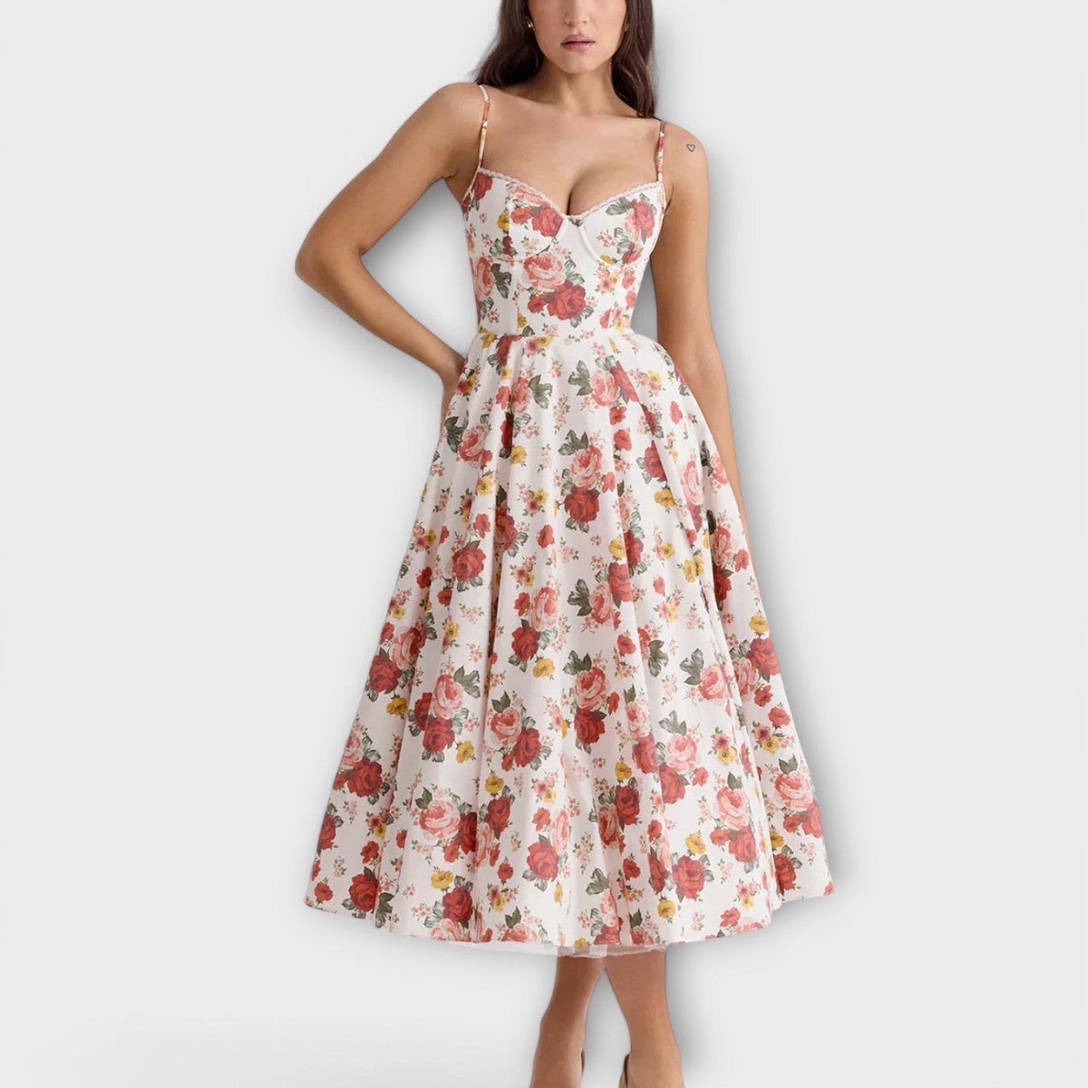 Mélie – Leichtes Sommerkleid mit Korsett-Detail