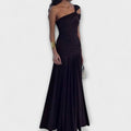 Margot - Off-Shoulder Enges Maxikleid