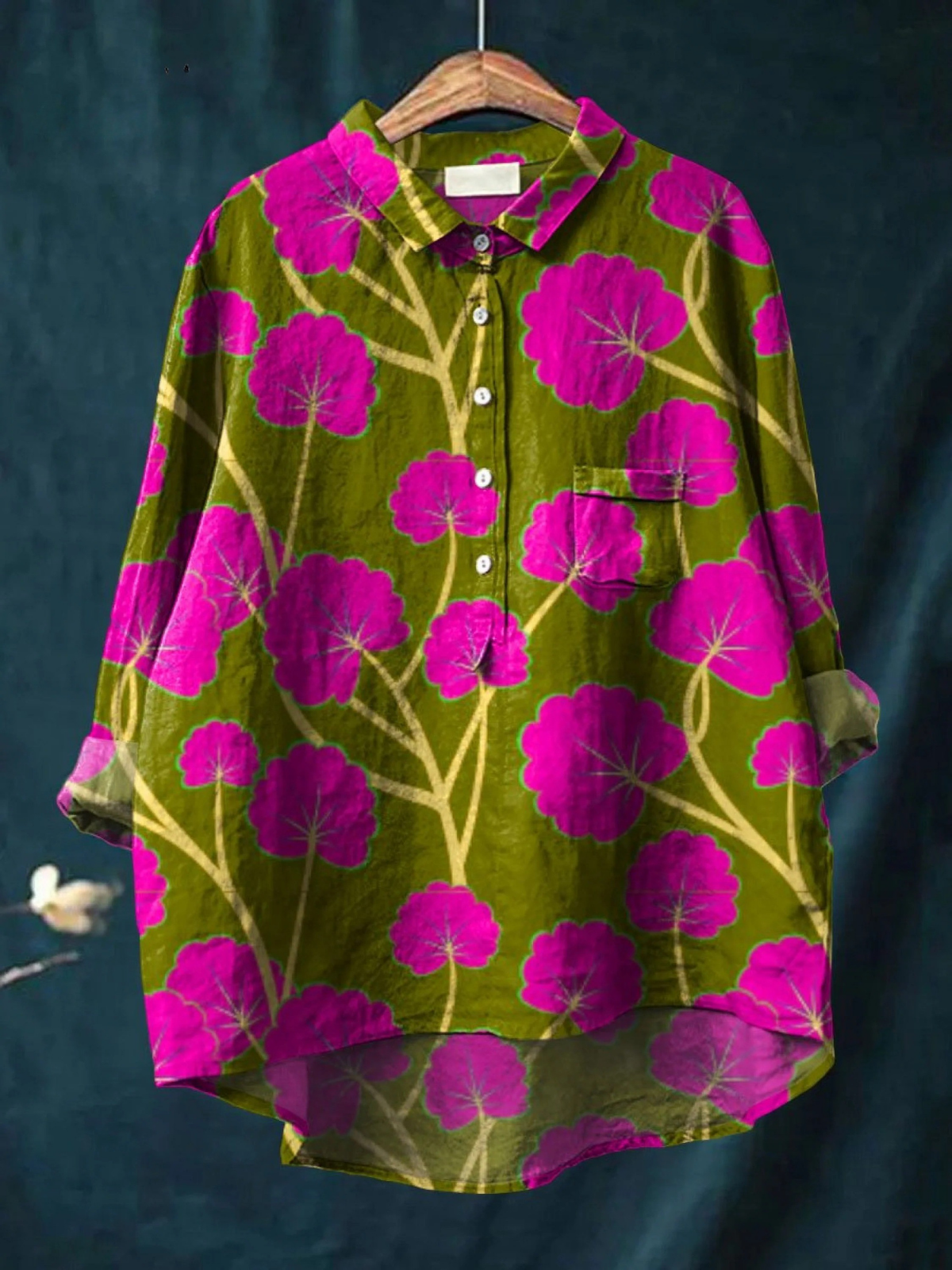 Mirjam | Lässiges Damen-T-Shirt mit Vintage-Blumenprint