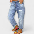 Jeans Damen lockerer Schnitt weiches Material Frühling – Joy