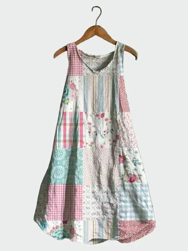 Kleid mit Pastellmuster