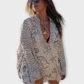 Liv - Wasser Satin Quasten Shirt und Shorts Set