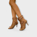 Elegante Absatzsandalen mit Zehenausschnitt