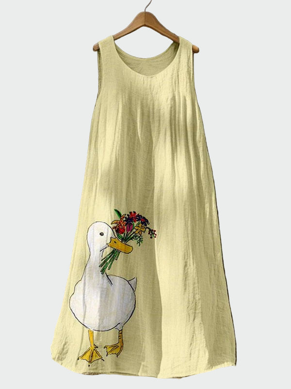 Kleid mit Entenmotiv