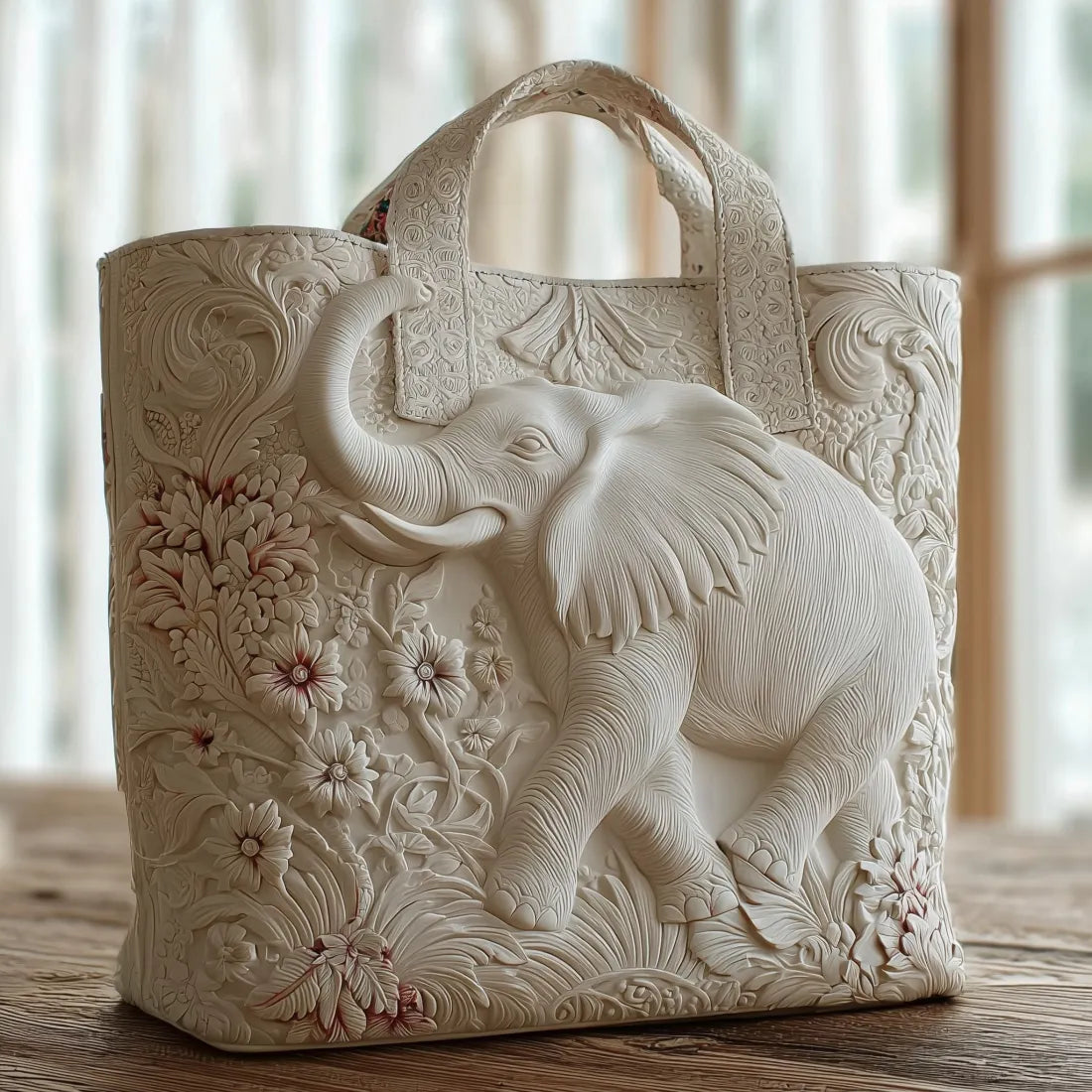 Gesteppte Tasche - Elefant