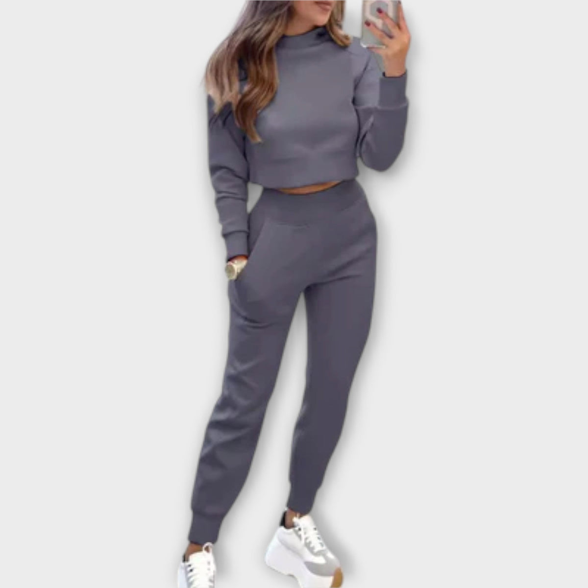 Jogginganzug Damen Pullover und Hose Lockere Passform – Brooklyn