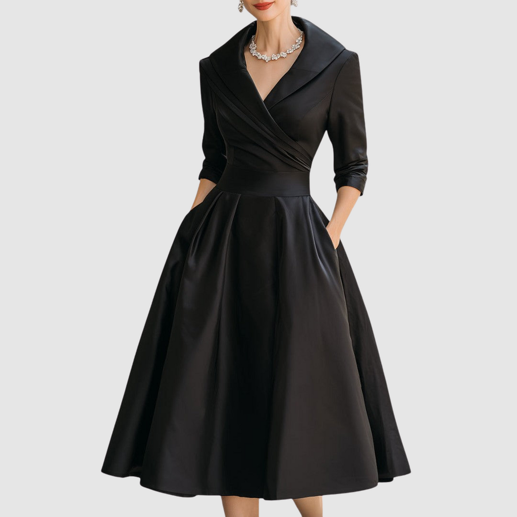 Adéla - Midikleid in Wickeloptik