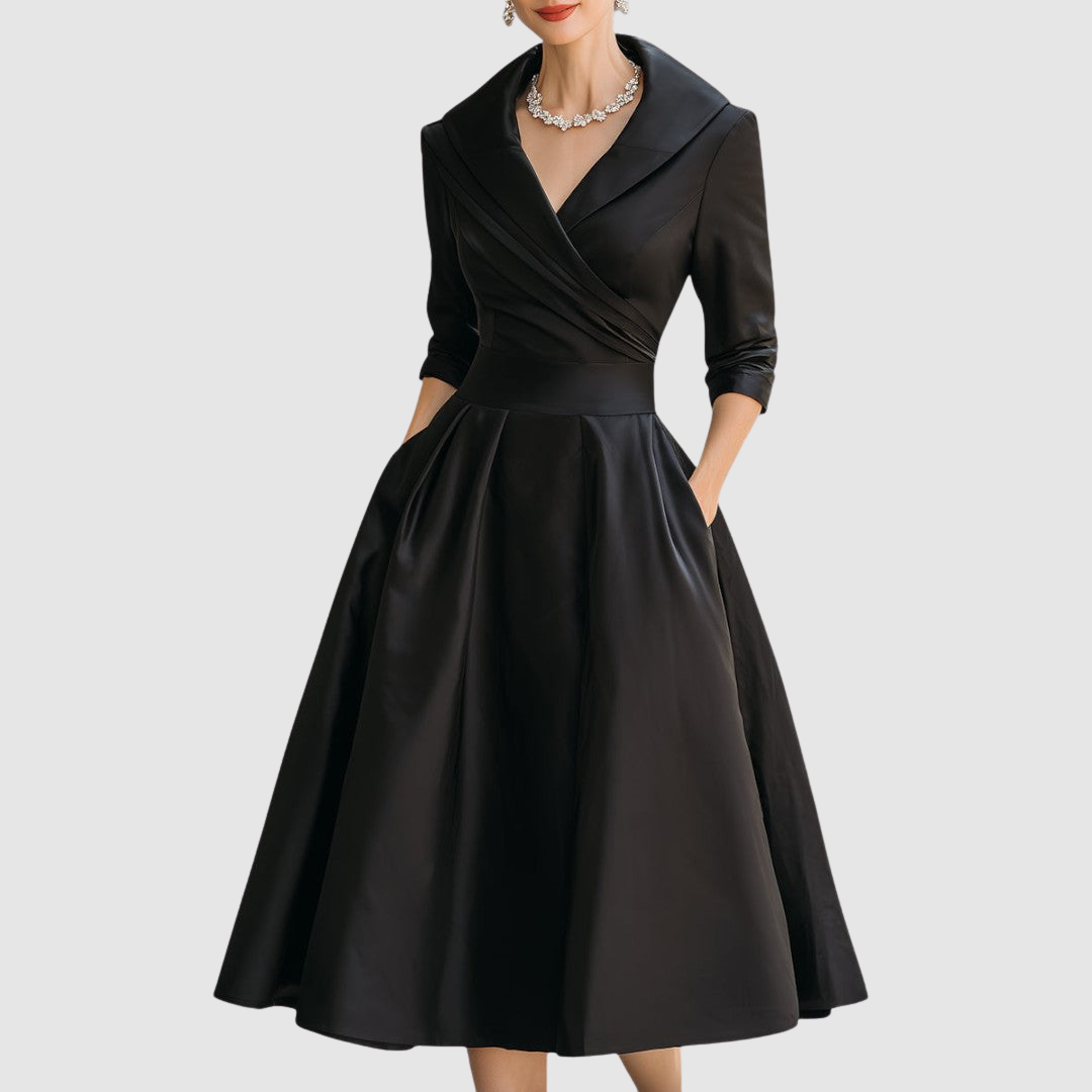 Adéla - Midikleid in Wickeloptik