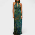 Maisie - Iris Druck Monet Maxikleid