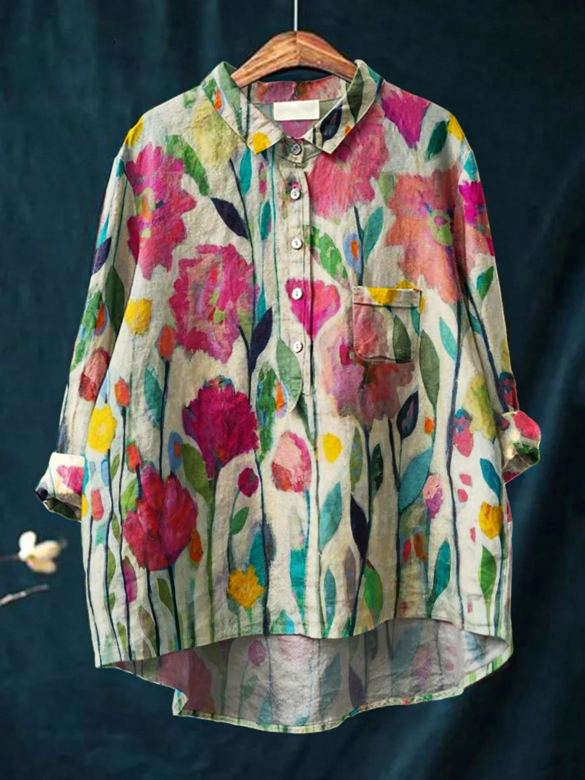 Regula | Lässiges Damen-T-Shirt im Vintage-Stil mit Blumenmuster
