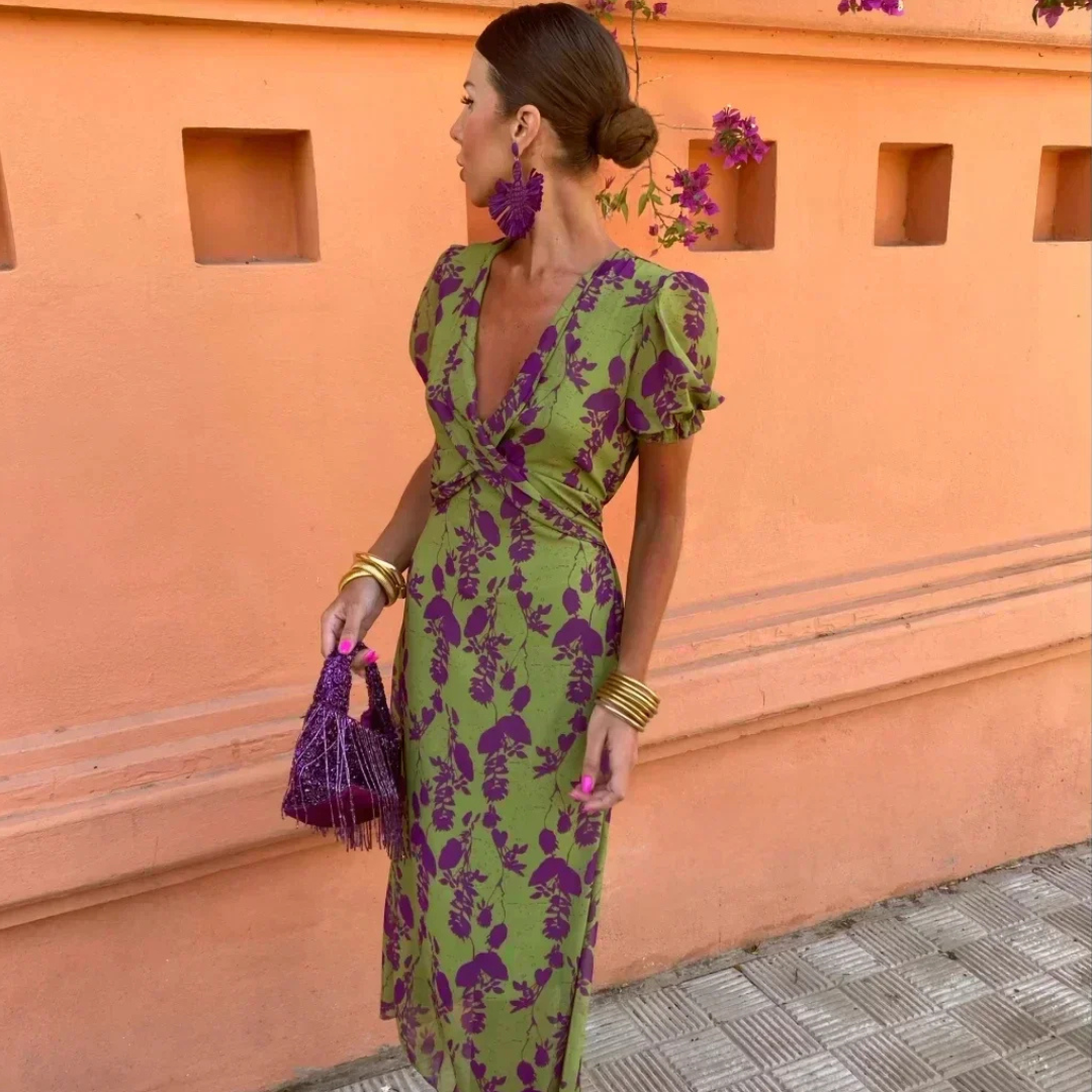 Sommerkleid Damen Blumenmuster Leicht und Luftig – Zoé