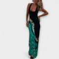 Livia - Maxikleid mit Sternenhimmel-Tie-Dye