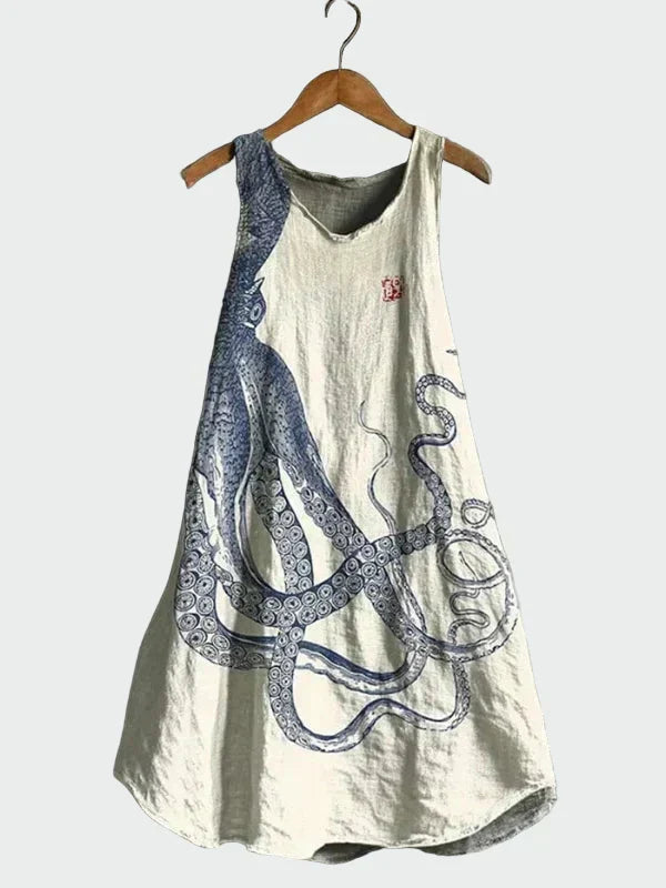 Kleid mit Tentakel-Muster