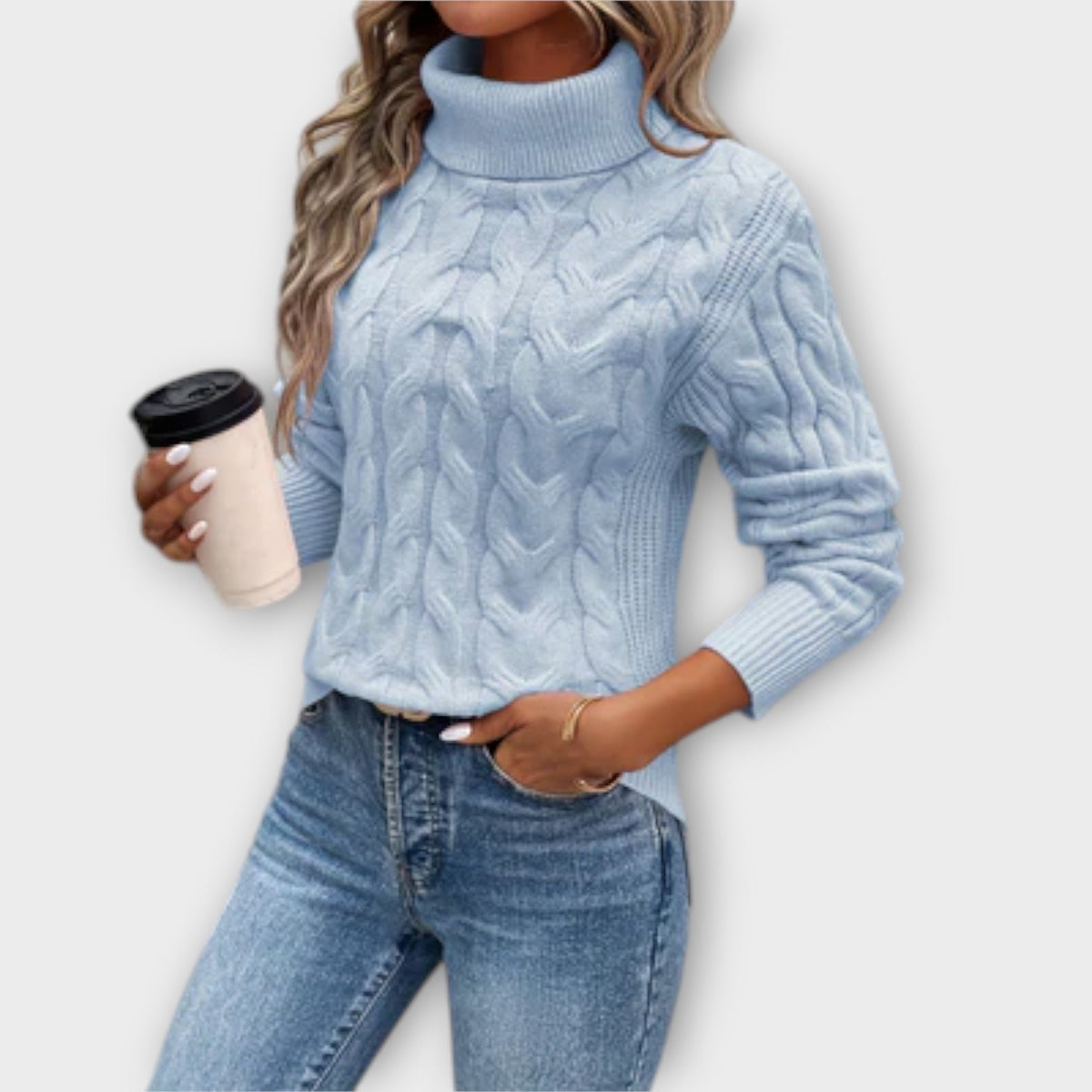 Amelia – Eleganter Rollkragenpullover