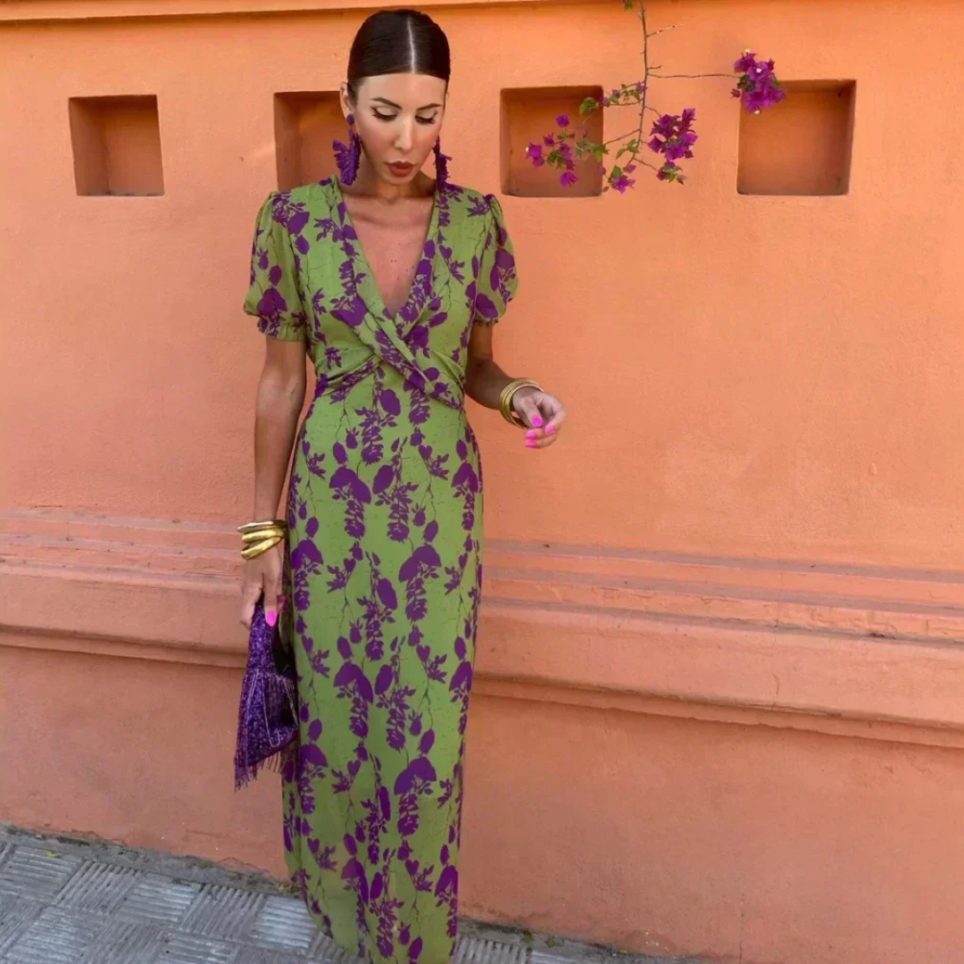 Sommerkleid Damen Blumenmuster Leicht und Luftig – Zoé