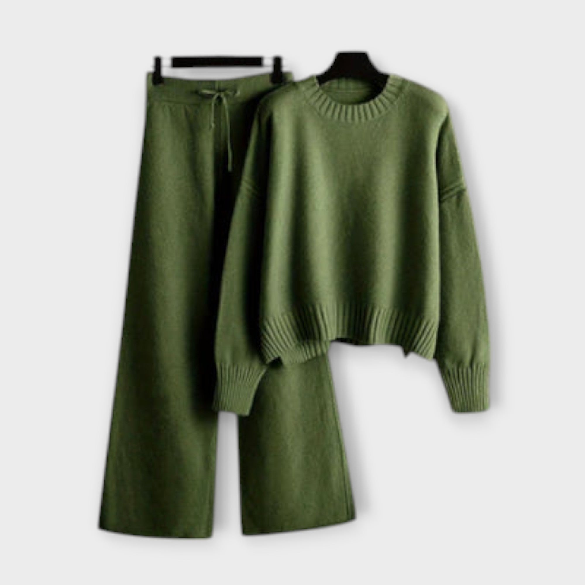 Strickset Damen Oberteil und Hose Atmungsaktiv Weich – Stella