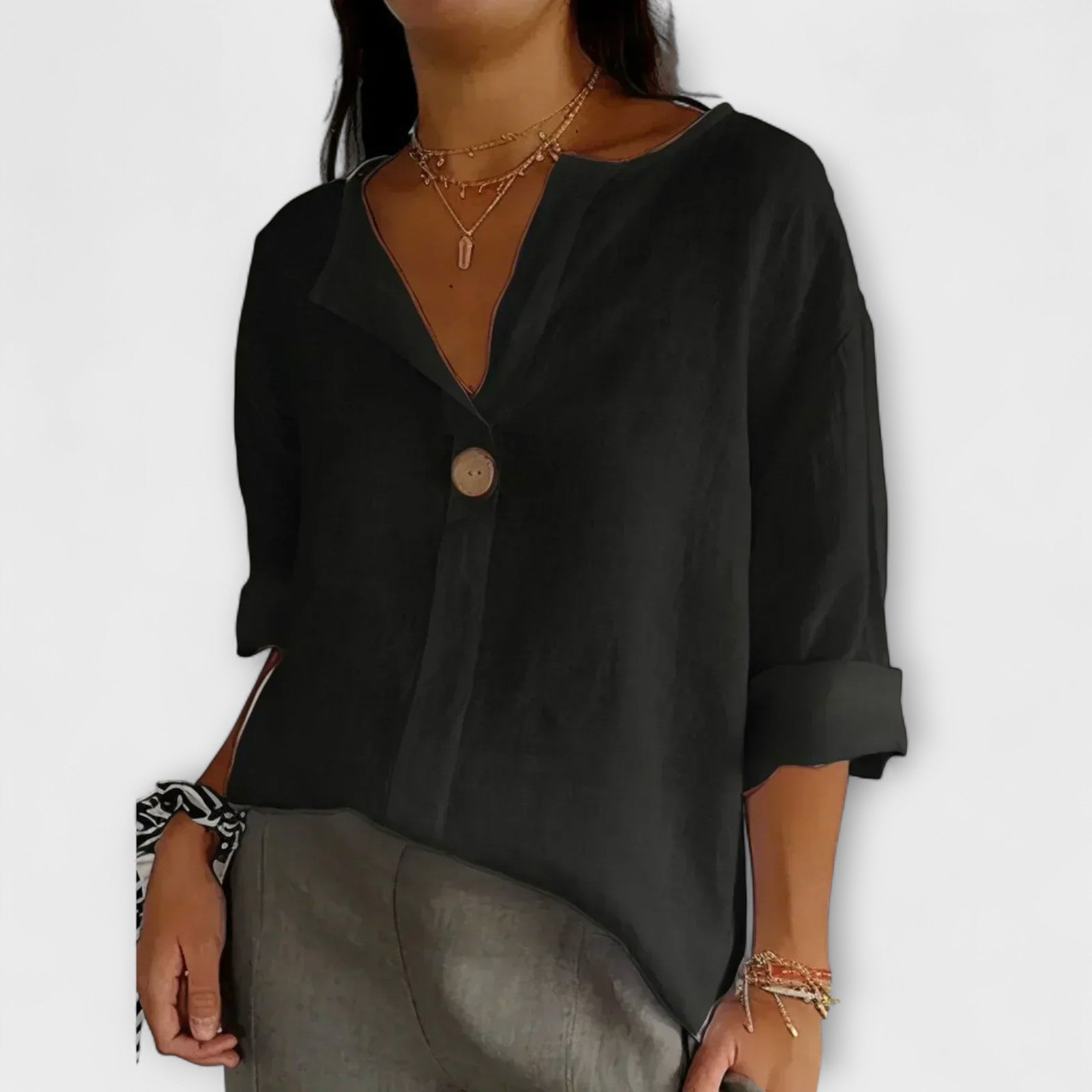 Nicole - Stilvolle Bluse mit V-Ausschnitt