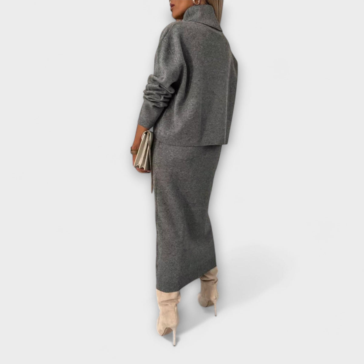Solange - Kleid mit passendem Rollkragen-Set
