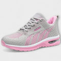 Wanderschuhe Damen Leicht Atmungsaktiv Netzstoff Grau Rosa Schwarz – Anna
