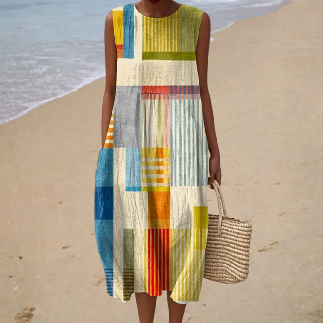 Bequemes Sommerkleid Ärmellos