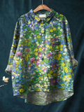 Ursula | Lässige Damenbluse im floralen Vintage-Stil