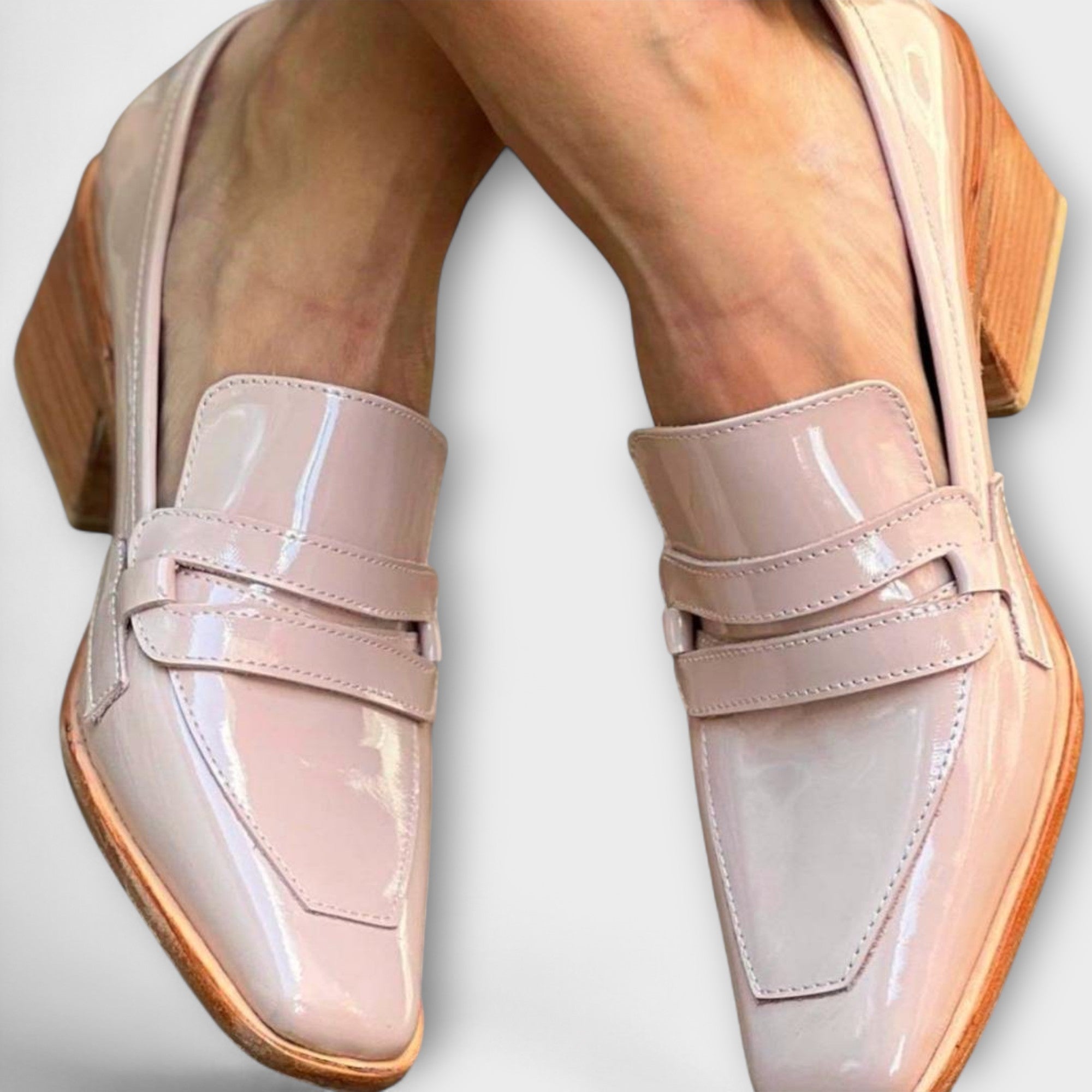 Elaine - Glänzende Loafers