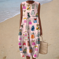 Bequemes Sommerkleid Ärmellos