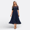 Mariana - Spitzenkleid mit Kurzarm