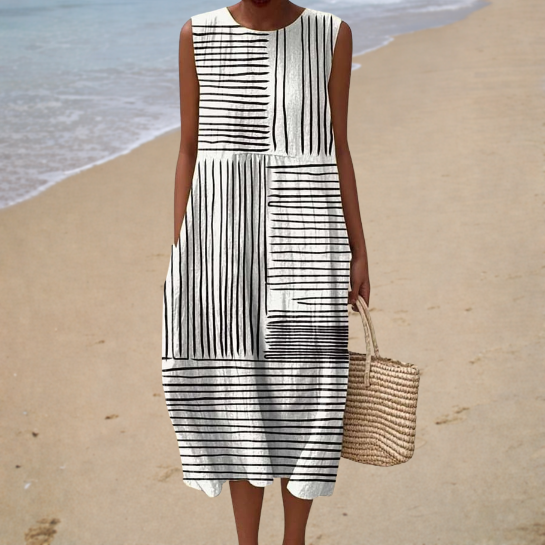 Bequemes Sommerkleid Ärmellos