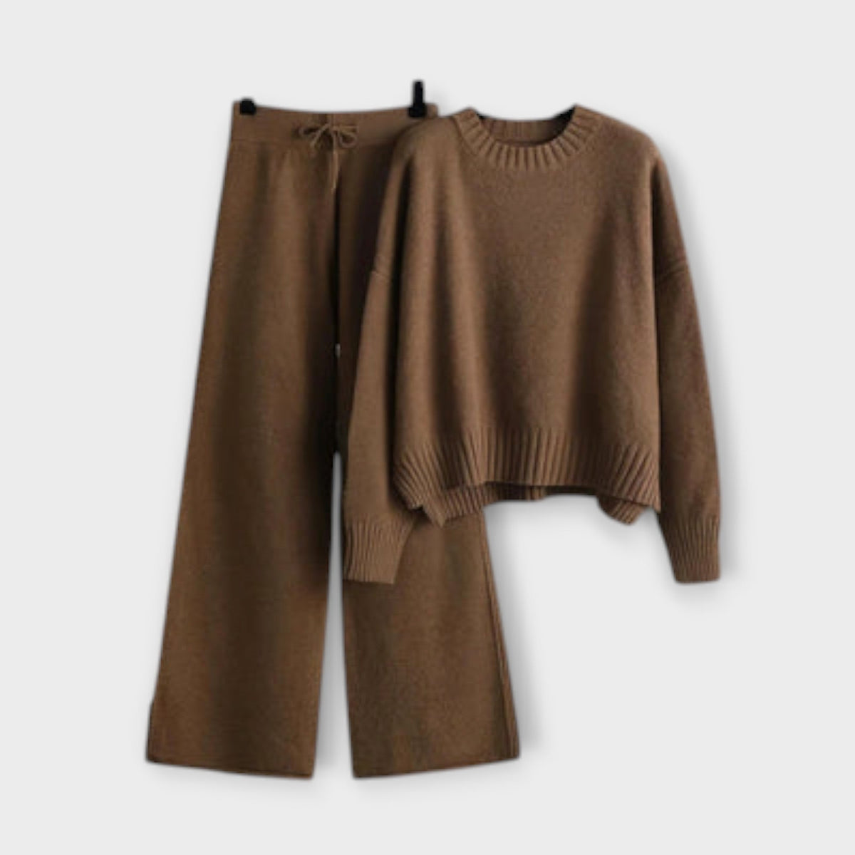 Strickset Damen Oberteil und Hose Atmungsaktiv Weich – Stella