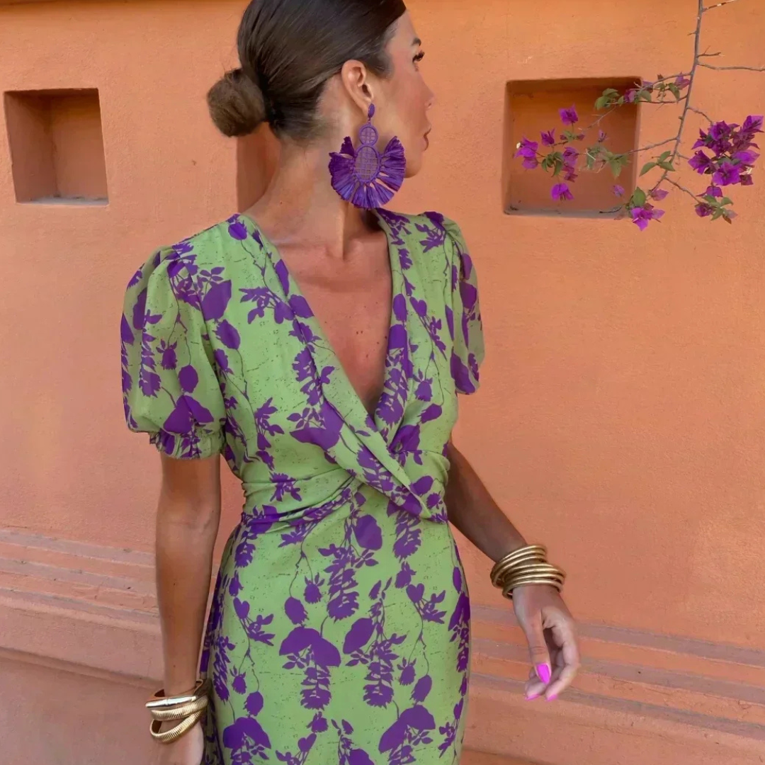 Sommerkleid Damen Blumenmuster Leicht und Luftig – Zoé