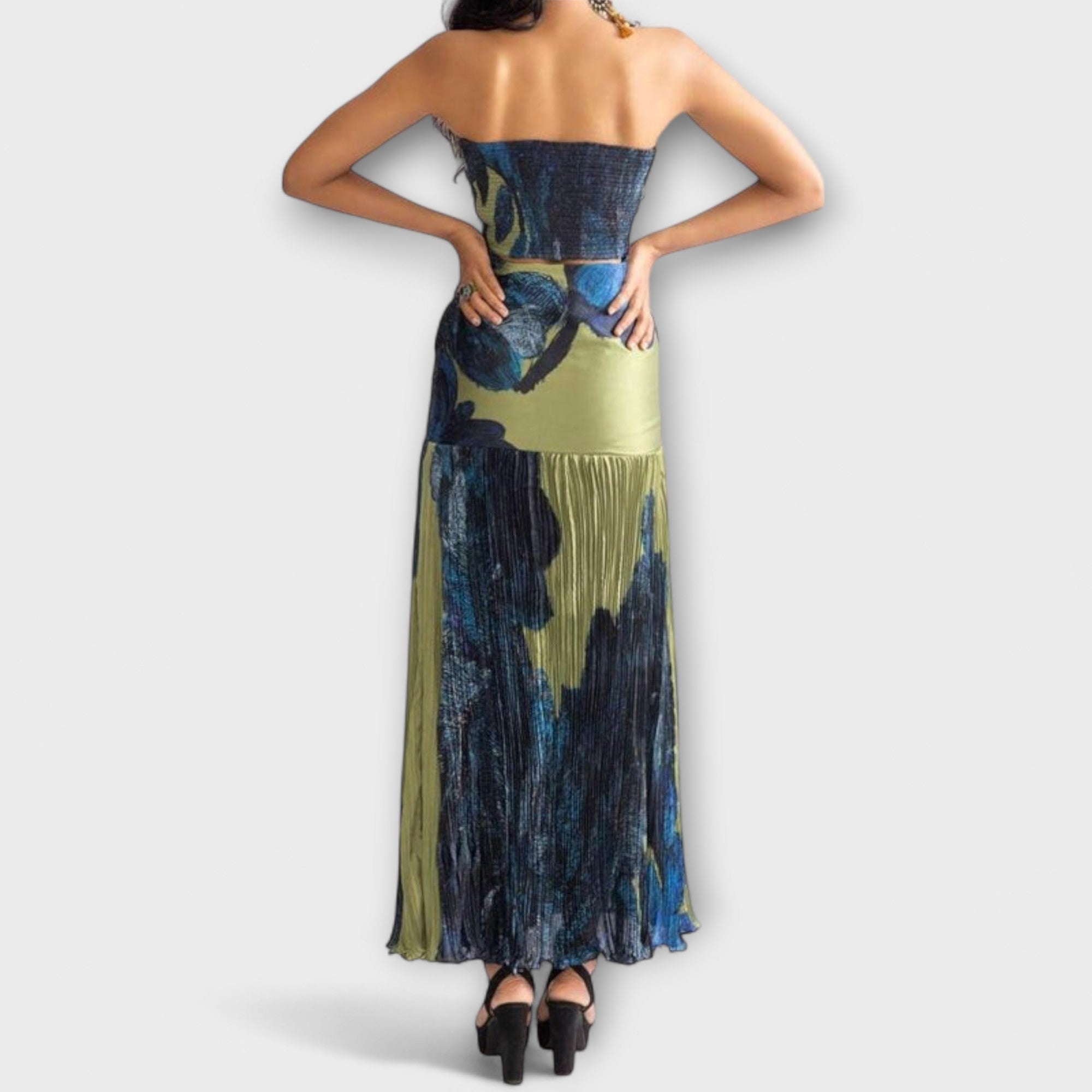 Noelle - Strapless Midi Kleid