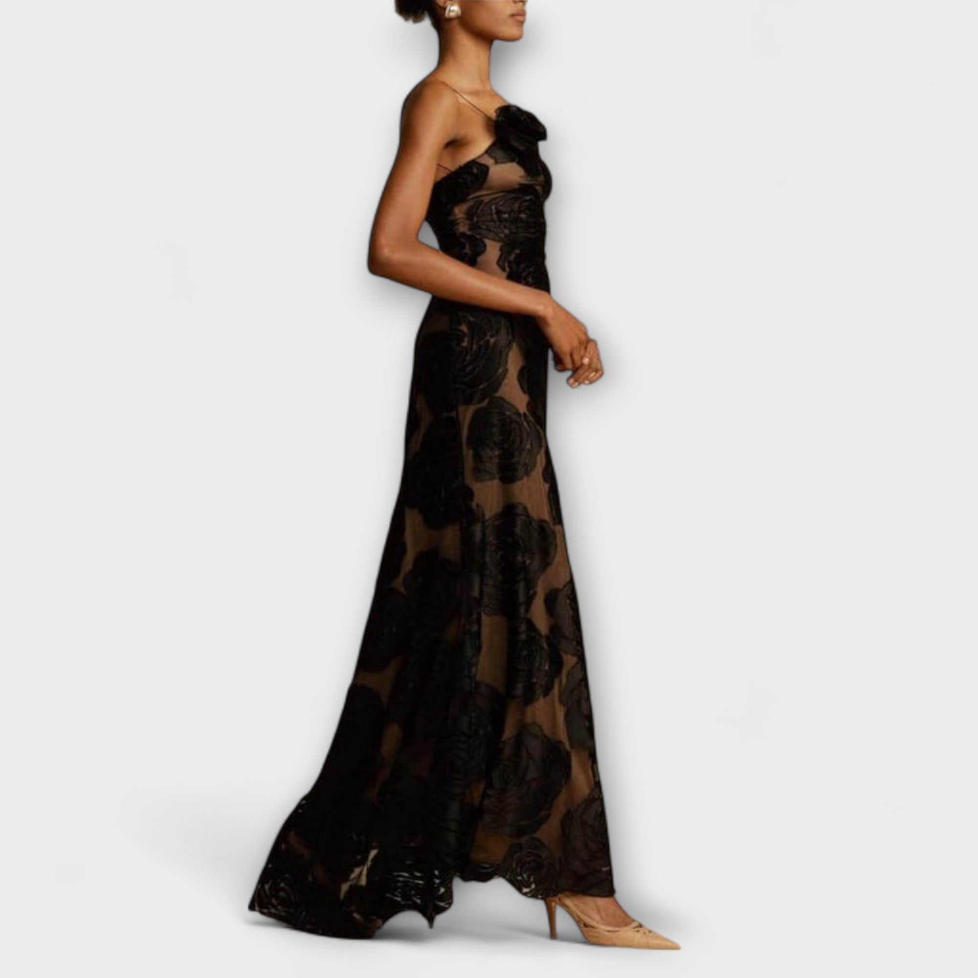 Sara - Florales Maxikleid