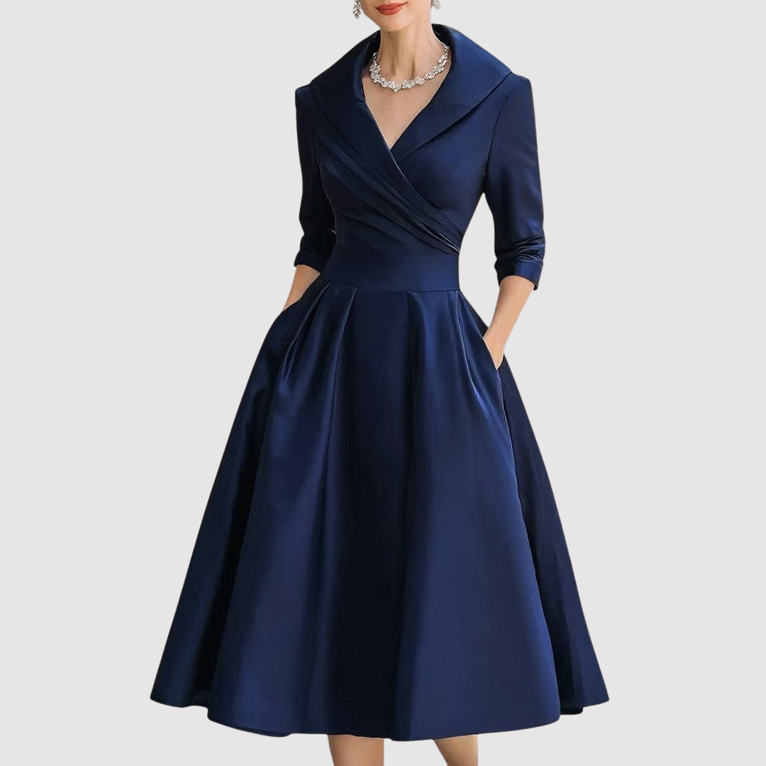 Adéla - Midikleid in Wickeloptik