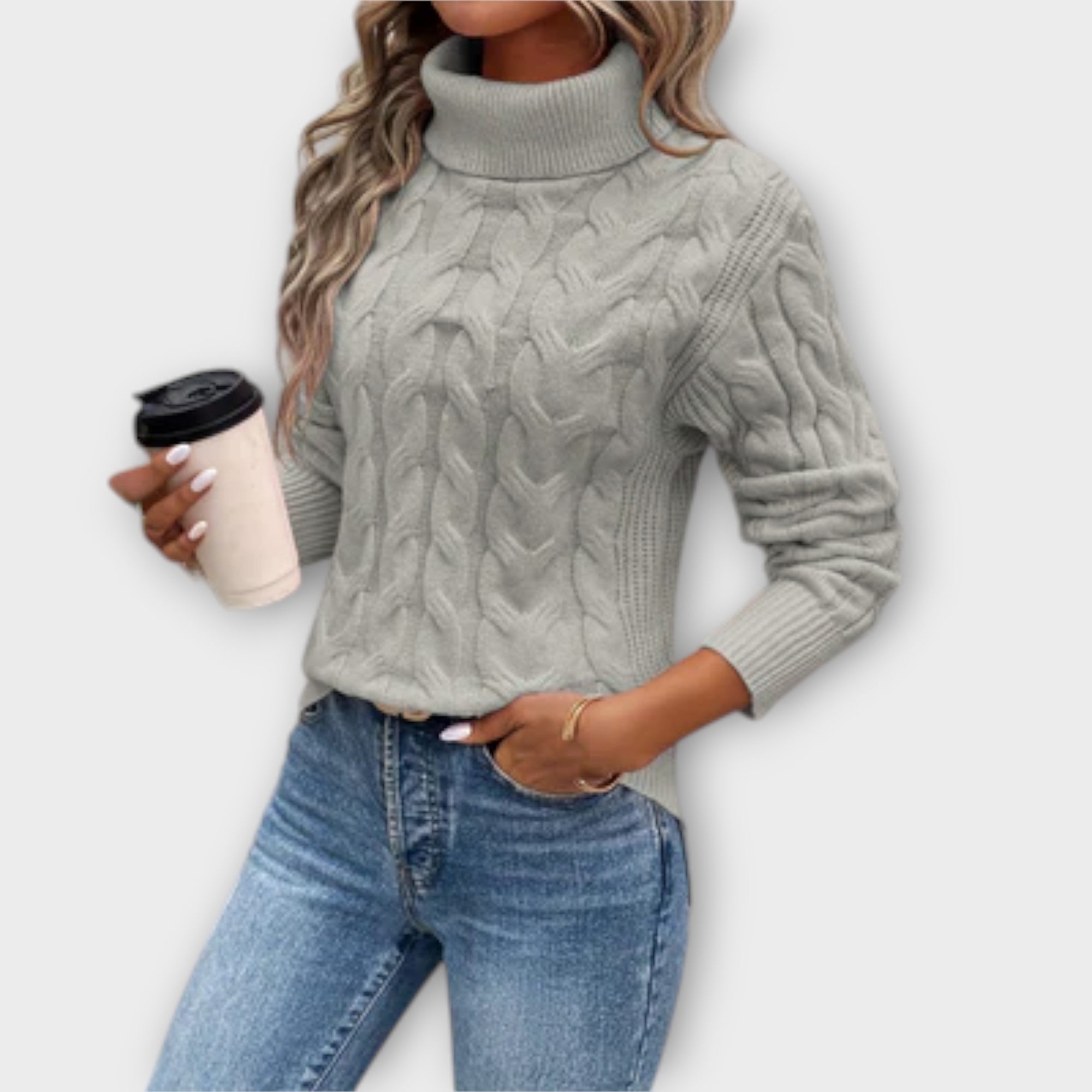 Amelia – Eleganter Rollkragenpullover