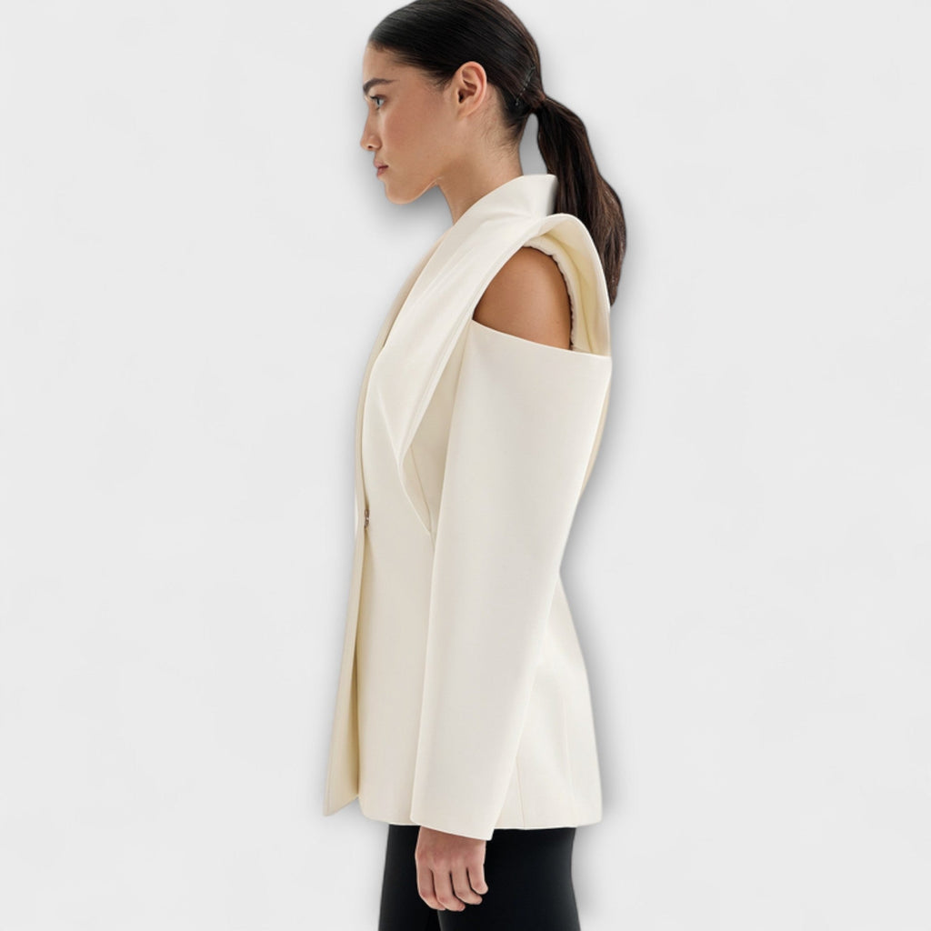 Blazer Damen Tailliert Schulterbetont Elegant Büro – Valeria