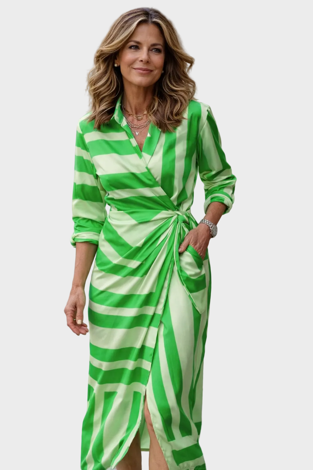 Lola - Maxikleid mit grafischem Print