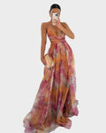 Jasmina Marija - Chiffonkleid mit Blumenmuster
