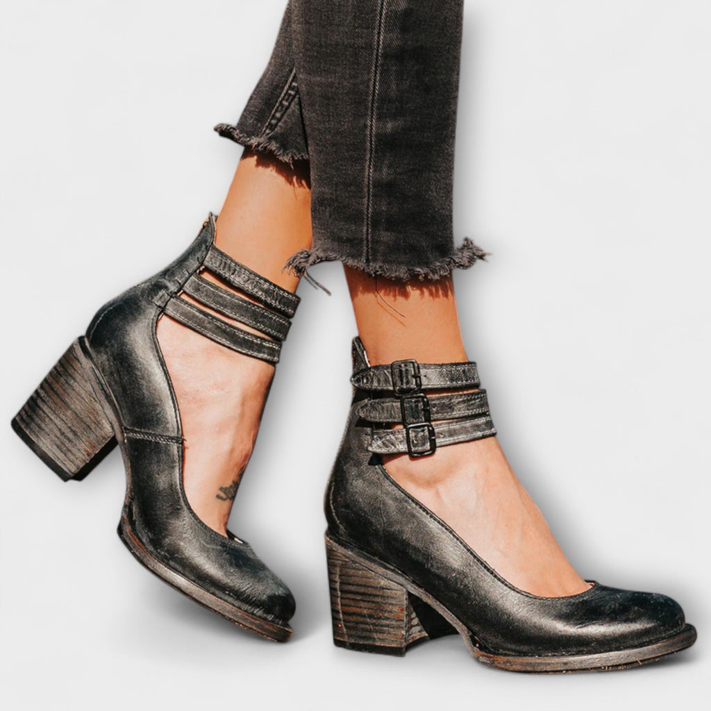 Marisa - Damenschuhe mit dreifachem Riemen