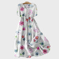 Kleid mit Frühlingsblumen