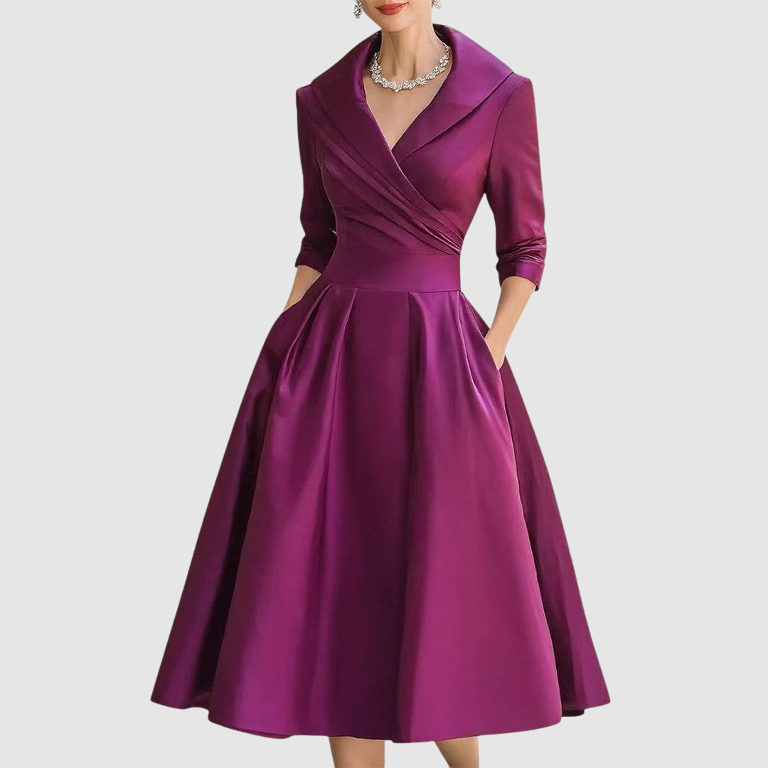Adéla - Midikleid in Wickeloptik