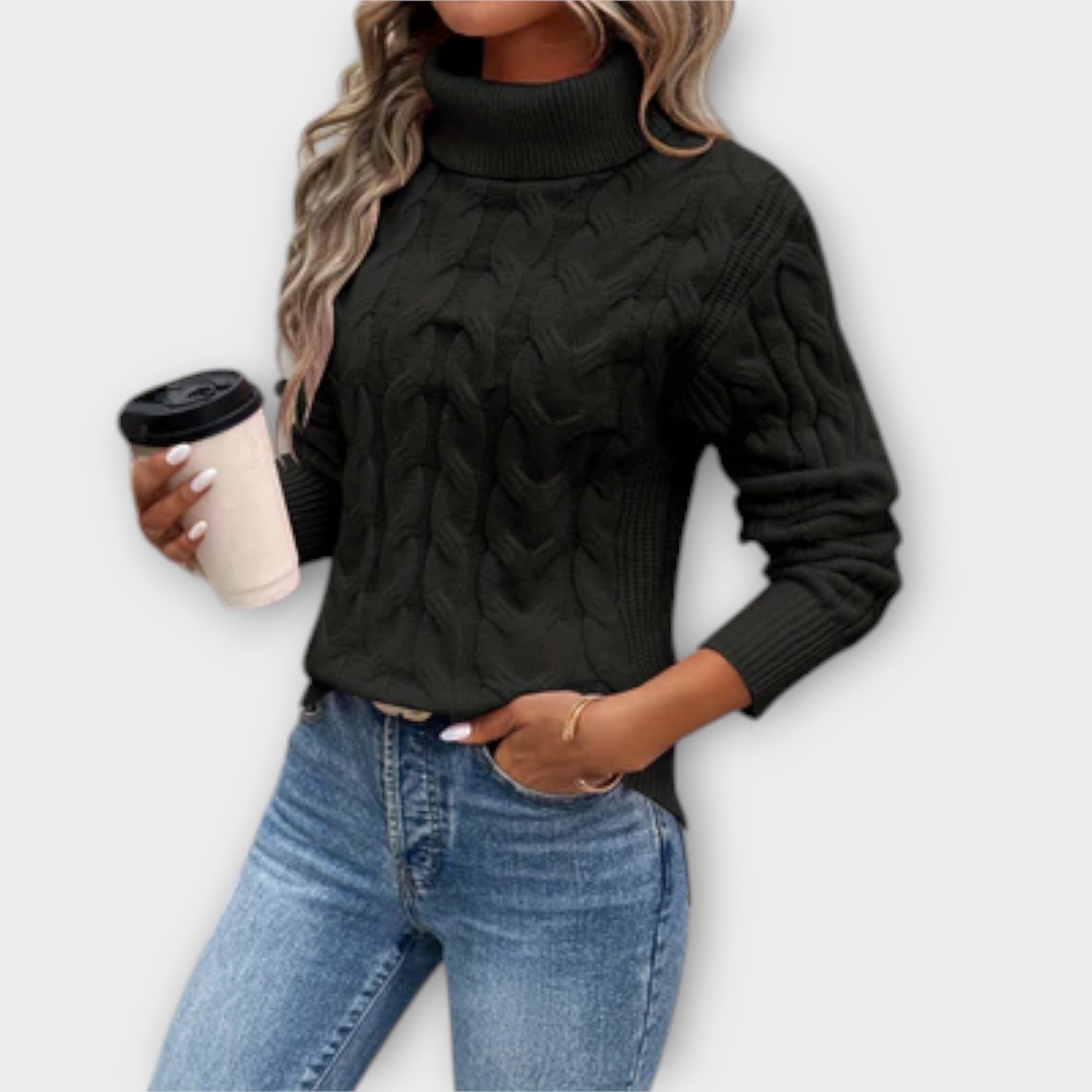 Amelia – Eleganter Rollkragenpullover